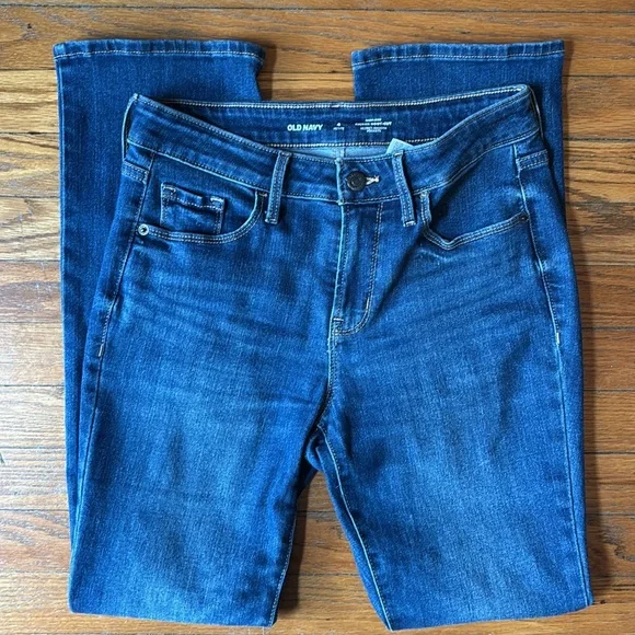 Old Navy High Rise Kicker Boot Cut Jeans size 4P - Picture 4 of 6